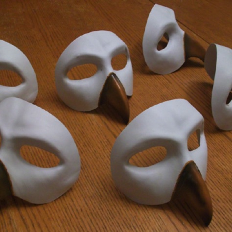 Bird masks for theater play