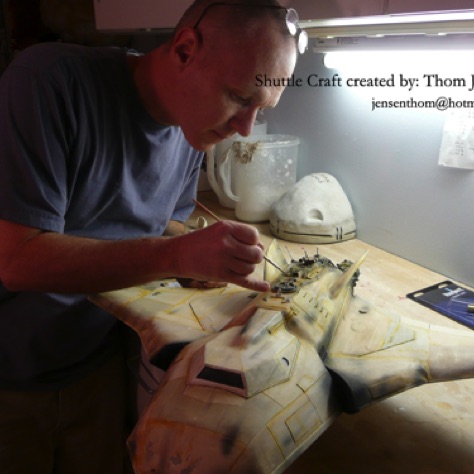 Scratch built shuttle craft Scratch built shuttle craft