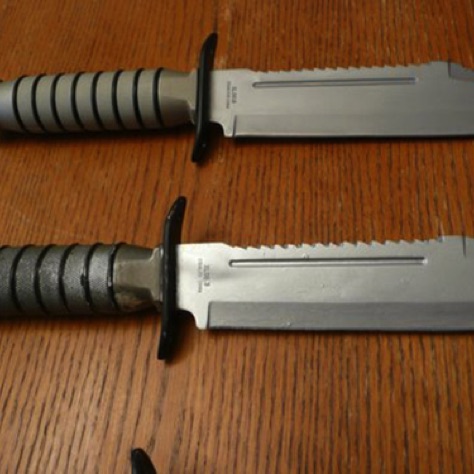Fake and real knife Fake and real knife